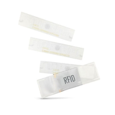 Thẻ giặt RFID 70 * 15mm Thẻ dệt RFID công nghiệp 200 lần có thể giặt