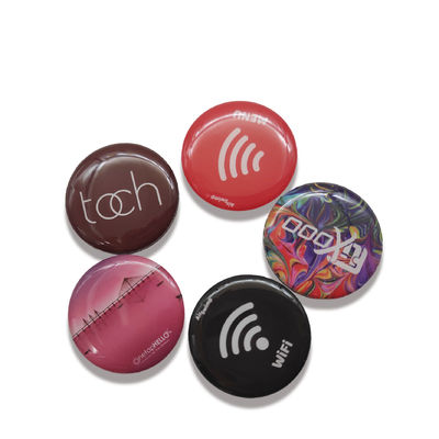 Chất nền PET RFID trên thẻ kim loại Thẻ NFC chống kim loại Epoxy 30mm