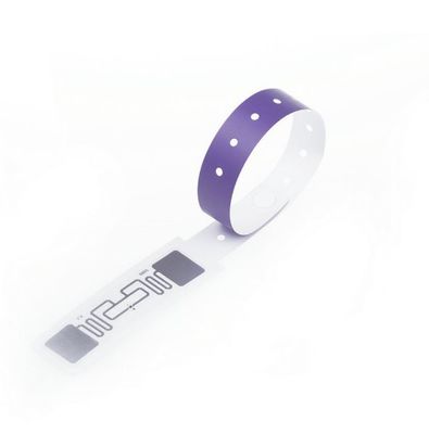 Dây đeo cổ tay Rfid giấy dùng một lần chống nước 210 * 35mm 250 * 30 mm