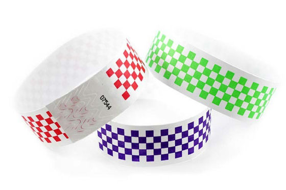 Dây đeo cổ tay Rfid giấy dùng một lần chống nước 210 * 35mm 250 * 30 mm