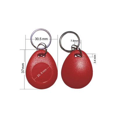13,56mhz ABS Key Fob Thẻ khóa nhựa Chu kỳ lập trình hàng nghìn lần