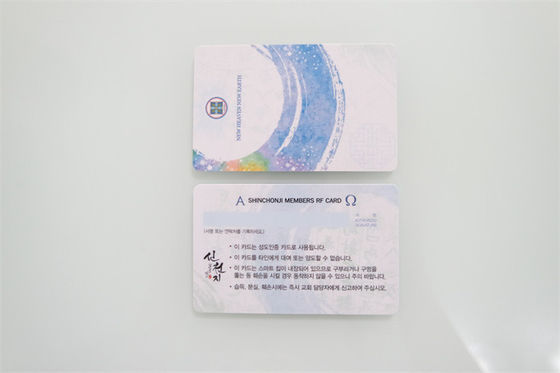 85,5 * 54 * 0,84mm M1 Thẻ RFID 13,56MHZ PVC Vật liệu đóng gói