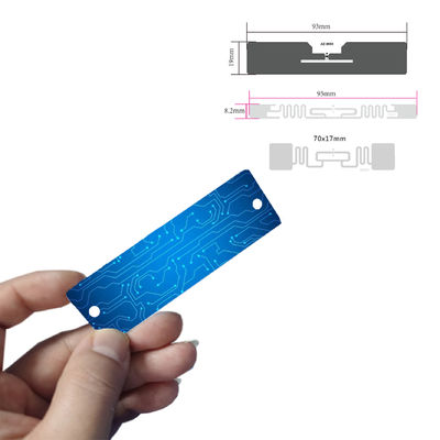 In thẻ UHF RFID 130X40mm Đọc đường dài 860 ~ 960MHz